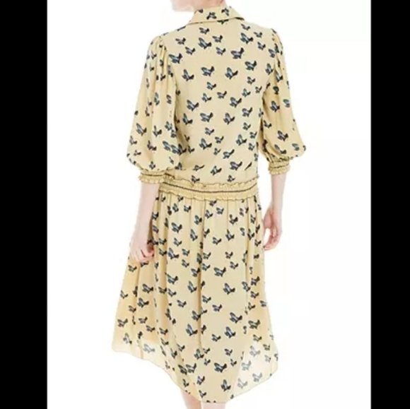 Max Studio London Bird Print Dress size Medium - Picture 3 of 15